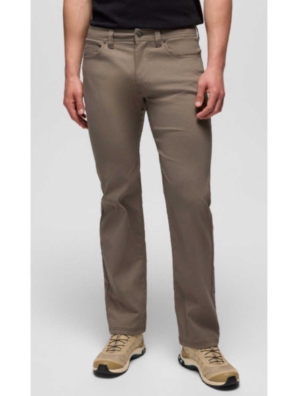 Prana Men’s Brion Slim Fit Stretch Nylon Chino Pants 30x34 Brown Water Repellent